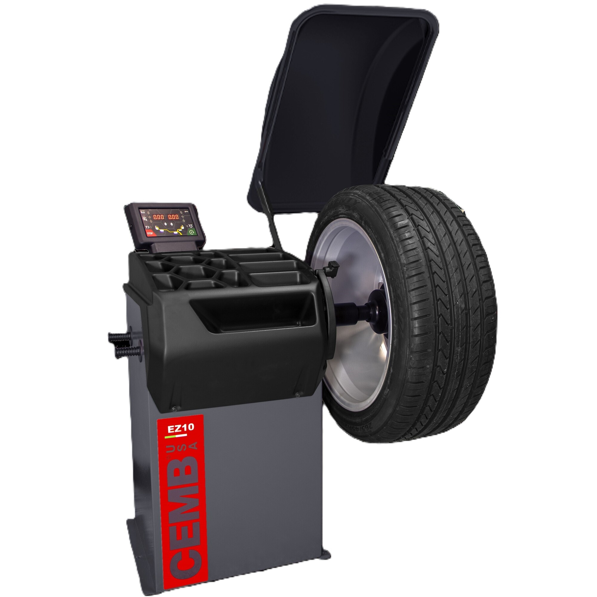 CEMB, Compact Wheel Balancer-Digital Display, Phase Single-phase, Max. Rim Width 20 in, Tire Diameter 30 in, Model# EZ10